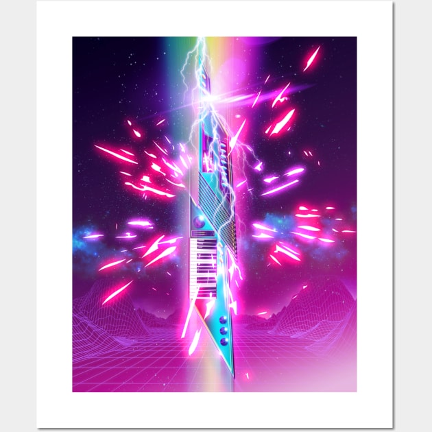 Keytar Blast Wall Art by NWJAY